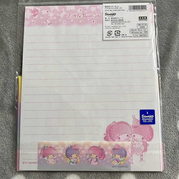 Sanrio Little Twin Stars Letter Set - Picture 4 of 5